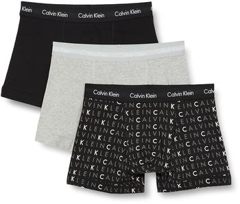 Calvin Klein 3-Pack Shorts - Cotton Stretch black/grey (U2662G-YKS)
