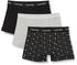Calvin Klein 3-Pack Shorts - Cotton Stretch black/grey (U2662G-YKS)