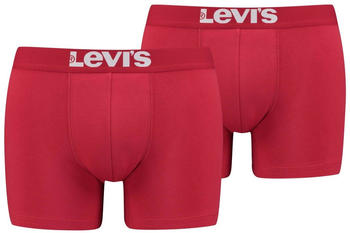 Levi's 2-Pack Solid Basic Boxer (905001001-186) chili pepper