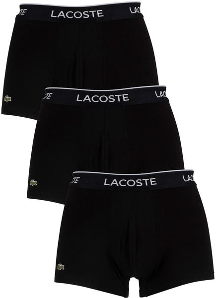 Lacoste 3-Pack Boxershorts Casualnoirs (5H3389) black