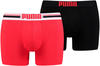 Puma 2-Pack Placed Logo Boxershorts red/black (651003001-786)