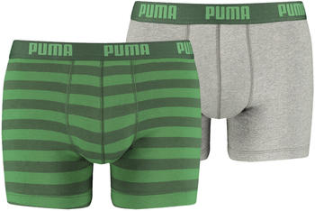 Puma 2-Pack Stripe Boxershorts green (591015001-327)