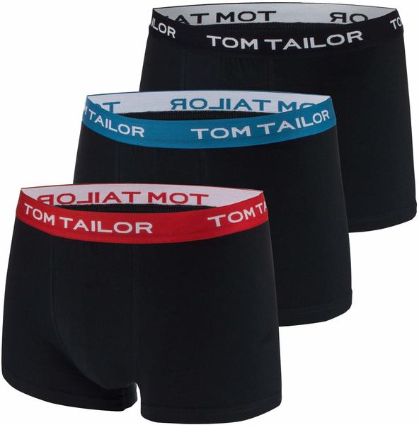 Tom Tailor 3-Pack Boxershorts black dark solid (70162-0010-U990)