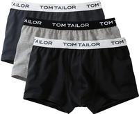 TOM TAILOR Boxershorts "Buffer" 3er Pack, weich, bequem, basic, eng, Logobund,