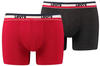 Levi's 2-Pack Logo Boxershorts red/black (905005001-786)
