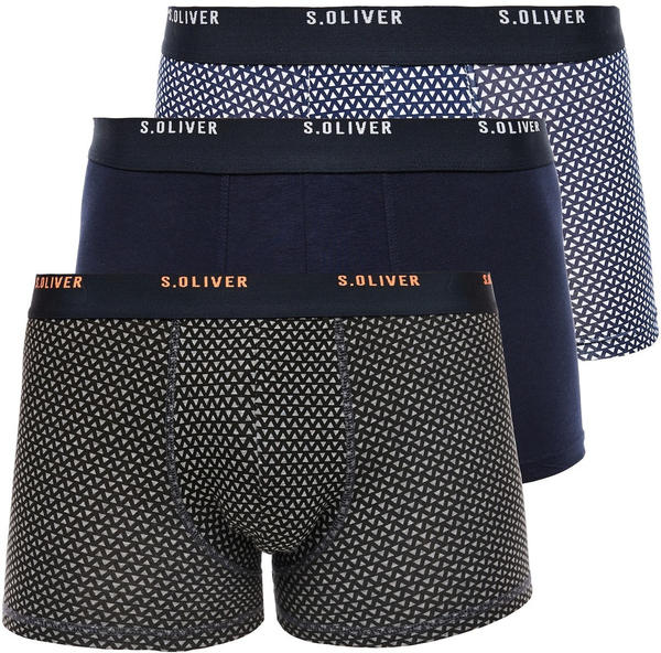 S.Oliver 3er-Pack Boxershorts mit Elastikbund (26.899.97.5624) 16B2