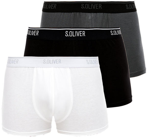 S.Oliver 3er-Pack Jersey-Boxershorts (26.899.97.5623) weiß