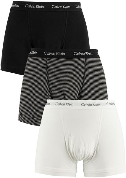 Calvin Klein 3-Pack Shorts - Cotton Stretch black/white (U2662G-IOT)