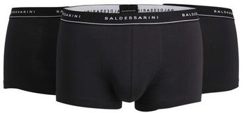 Baldessarini BALDESSARINI Herren Short-Pants melange 3er Pack (090002/6061-0930) schwarz-dunkel-uni