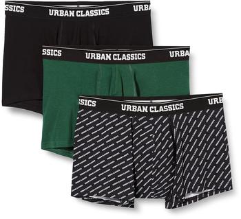 Urban Classics Boxer Shorts 3-pack (TB3708-02670-0037) darkgreen/black/branded aop