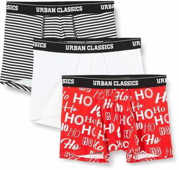 Urban Classics Boxer Shorts 3-pack (TB3840-02752-0037) hohoho aop+blk/wht+wht
