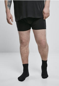 Urban Classics Men Boxer Shorts Double Pack (TB1277-01307-0037) black/charcoal