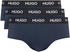 Hugo 3-Pack Slips aus Stretch-Jersey mit Logo am Bund (50439265) blau