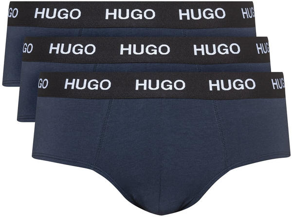 Hugo 3-Pack Slips aus Stretch-Jersey mit Logo am Bund (50439265) blau