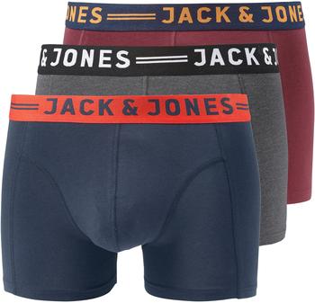 Jack & Jones Jaclichfield Trunks 3 Pack Wh (12115866) burgundy