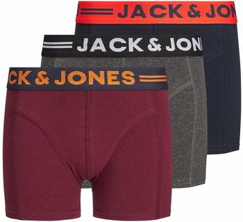 Jack & Jones Jaclichfield Trunks 3 Pack Noos Jr (12149294) dark grey melange