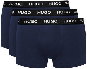 Hugo 3-Pack Boxershorts aus Stretch-Jersey mit Logo am Bund (50435463) blau