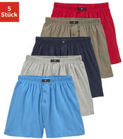 H.I.S Weiter Boxer "Herren Boxer" Packung, 5 Stk. weite Passform, Komfortbund, aus