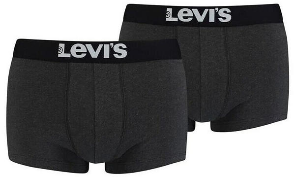 Levi's 2-Pack Solid Basic Boxer (905001001-030) black