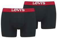 Levis 2P Base Boxer Schwarz/Rot Baumwolle X-Large Herren