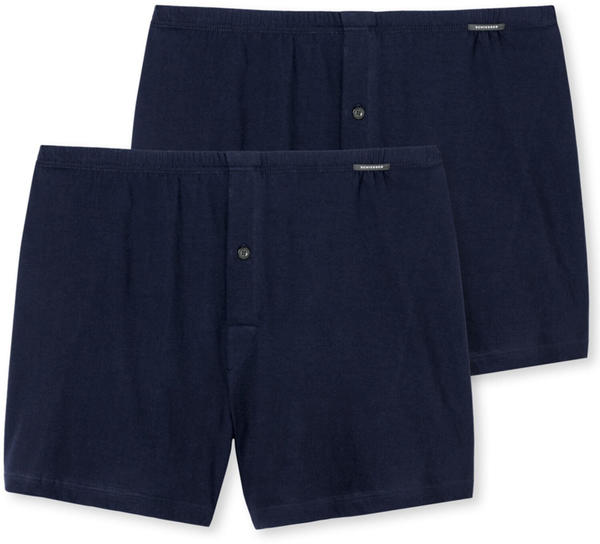 Schiesser 2 Pack Boxer Shorts (174002) dark blue