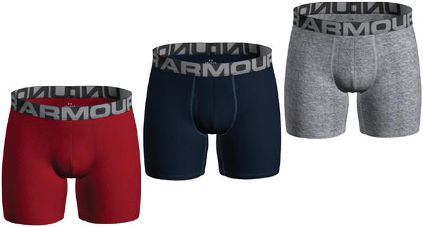 Under Armour Charged Cotton Boxerjock (15 cm) 3-Pack red