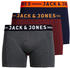 Jack & Jones Trunks 3 Pack (12113943) grey/bordeaux