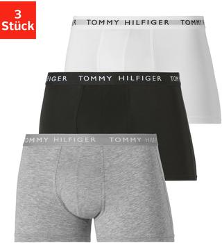 Tommy Hilfiger 3-Pack Essential Logo Waistband Trunks (UM0UM02203) white/heather grey/white/black
