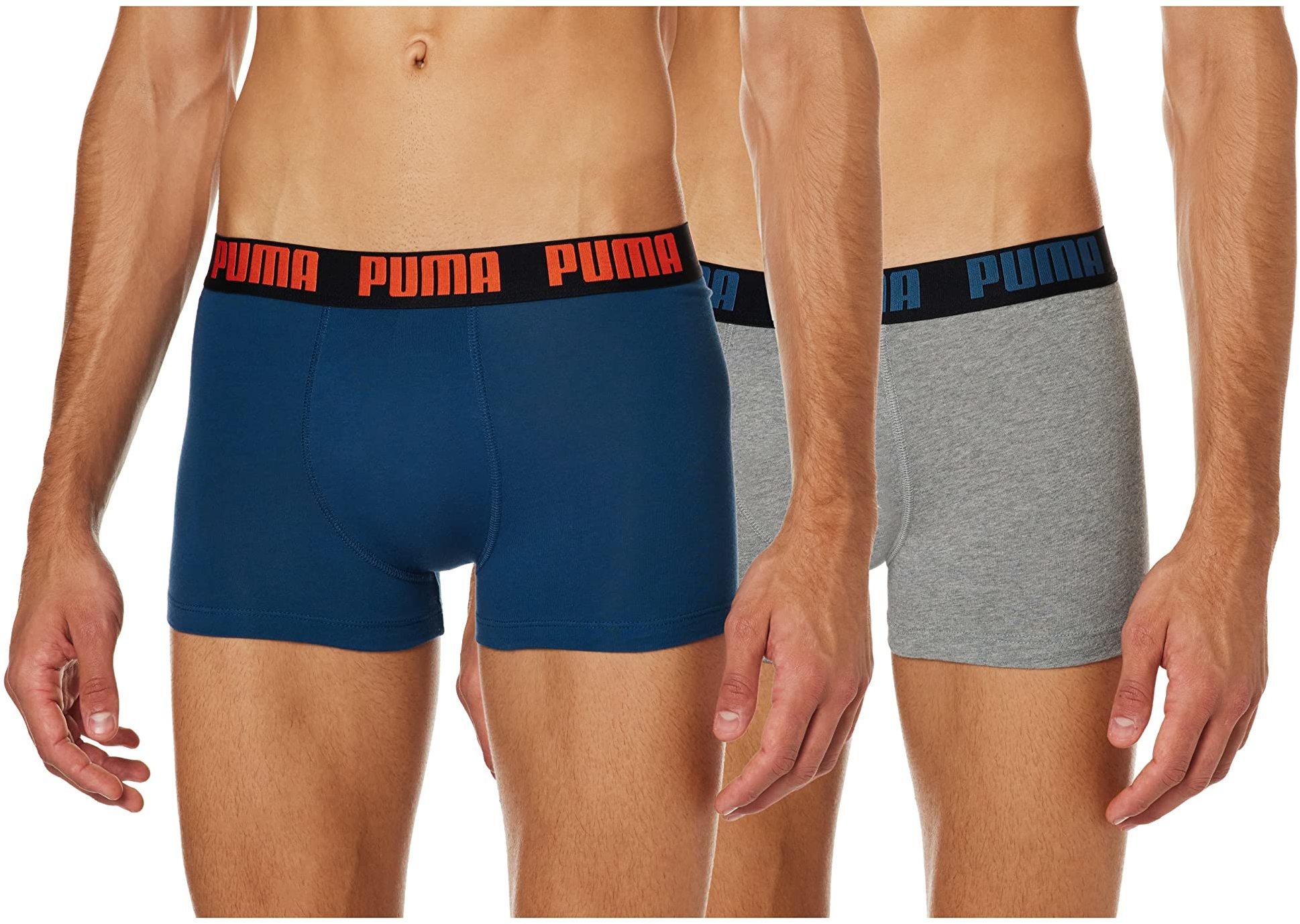 Puma Basic Boxer Shorts 2-Pack (906823) blue/grey melange Test TOP Angebote  ab 12,99 € (Januar 2023)
