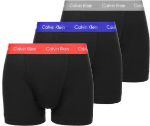 Calvin Klein 3-Pack Shorts - Cotton Stretch royalty grey/exotic coral (U2662G-WHD)