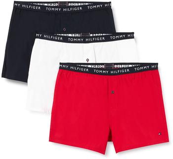 Tommy Hilfiger 3-Pack Essential Recycled Cotton Boxer Shorts (UM0UM02327) desert sky/white/primary red