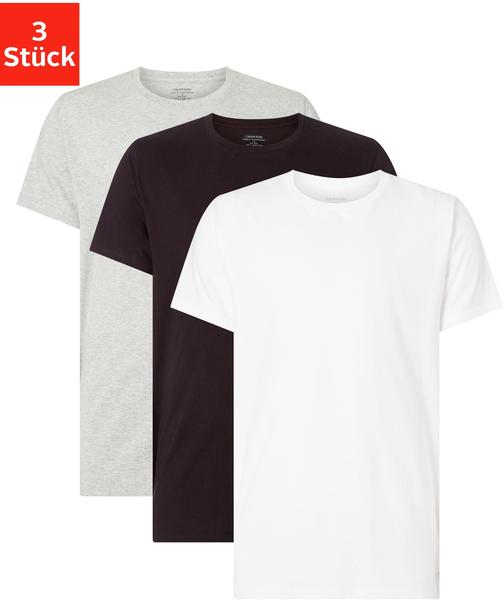 Calvin Klein 3-Pack T-Shirts - Cotton Classics (000NB4011E) black/white/grey