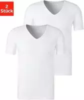 Schiesser V-Shirt "95/5" 2er-Pack, mit tiefem V-Ausschnitt
