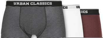 Urban Classics Organic Boxer Shorts 3-pack (TB3838-03154-0037) mini stripe aop+white+cherry