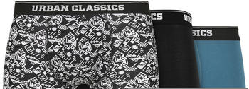 Urban Classics Organic Boxer Shorts 3-pack (TB3838-03167-0042) detail aop/black/jasper