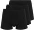 Schiesser 3-Pack Shorts Organic Cotton black (173988-000)