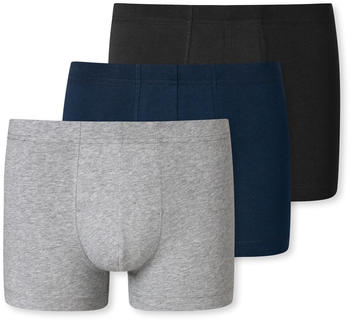 Schiesser 3-Pack Shorts Organic Cotton grey (173988)
