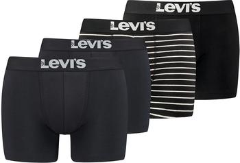 Levi's 4-Pack Solid and Vintage Stripe Boxers (100003048-002) black/white