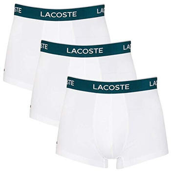 Lacoste 3-Pack Boxershorts Casualnoirs (5H3389) white