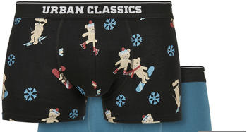 Urban Classics Organic X-mas Boxer Shorts 3-pack (TB4503-03285-0037) teddy aop+jasper+navy