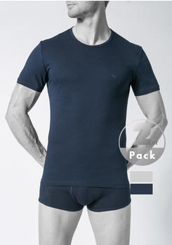 Emporio Armani 2-Pack T-Shirt blau/weiß (111647-CC722-15935)