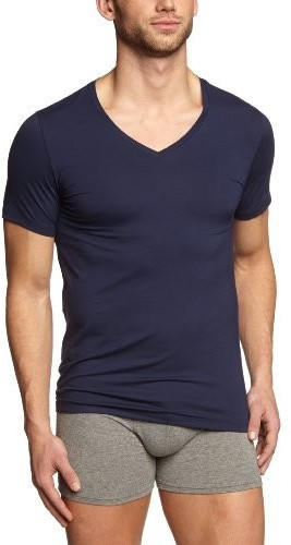 Hanro V-Shirt 1/2 Arm Cotton Superior midnight navy (073089-0593)