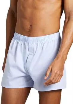 Hanro Boxer Fancy Woven light blue (074013-1033)