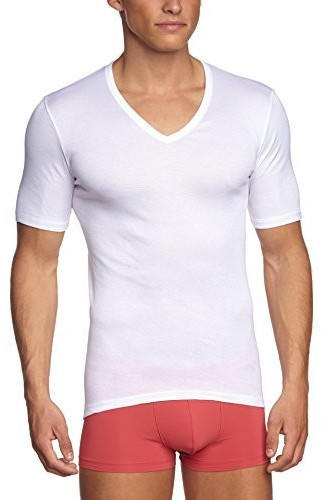 Hanro V-Shirt 1/2 Arm Cotton Pure white (3665-0101)