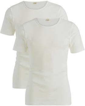 hessnatur T-Shirt PureDAILY im 2er Set aus Bio-Baumwolle (42783) weiß