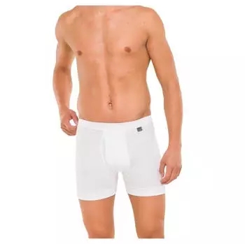 Schiesser Hose kurz Feinripp Cotton Essentials weiß (205160-100)