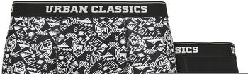 Urban Classics Organic Boxer Shorts 2-pack (TB4416-03151-0037) detail aop+black