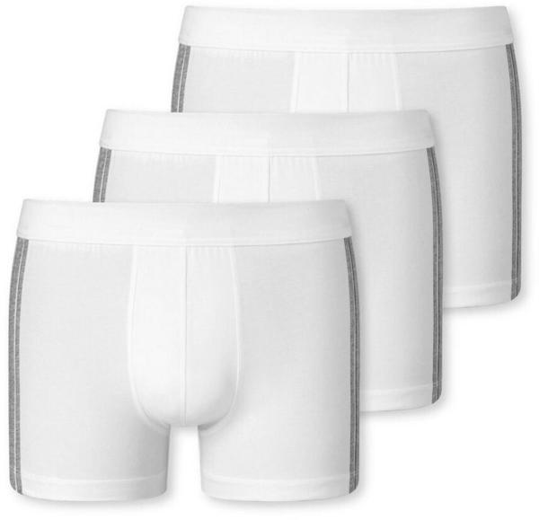 Schiesser 3-Pack Organic Cotton Shorts (173816-100) white