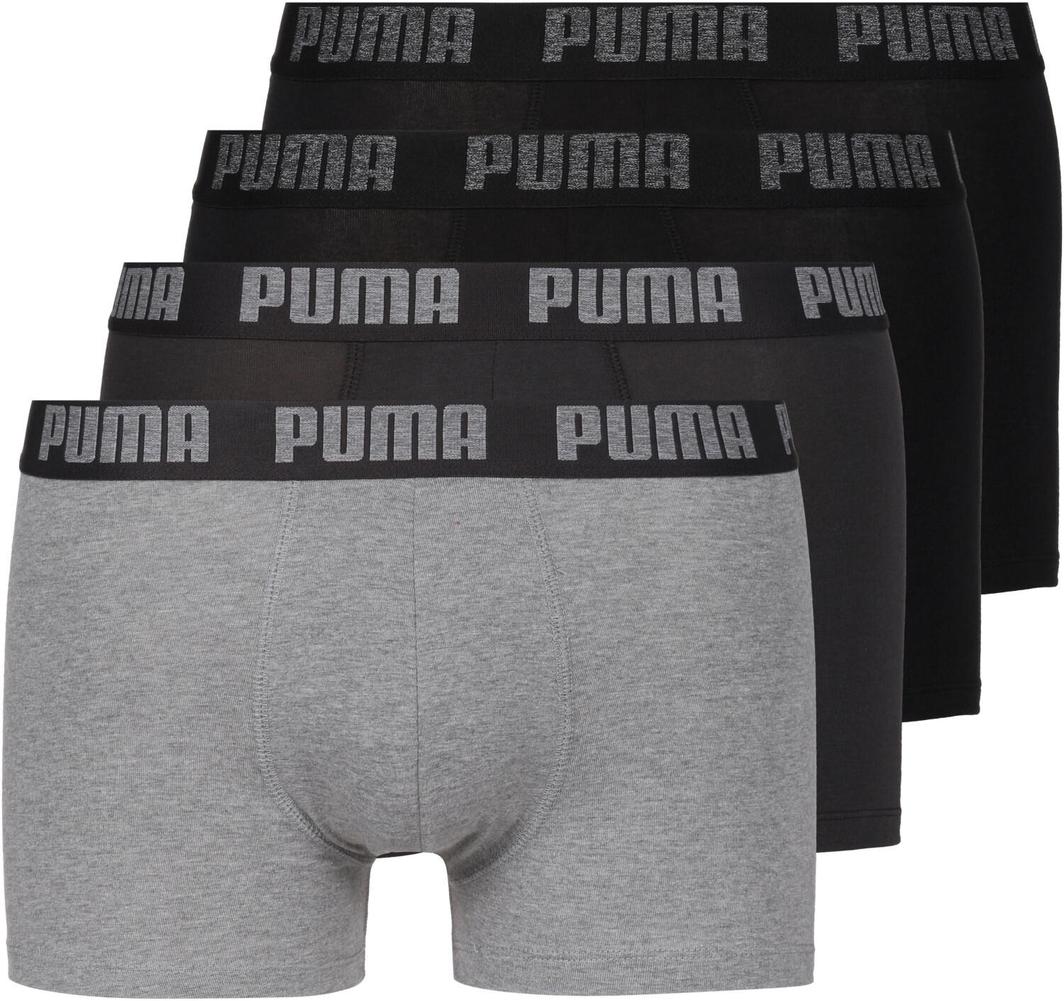 Puma 4-Pack Everyday Boxershorts black grey melange (100002556-004) Test ❤️  Black Friday Deals TOP Angebote ab 25,49 € (November 2022)