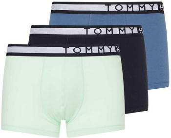 Tommy Hilfiger 3-Pack Logo Waistband Trunks (UM0UM02202-0RY) iron blue/dew green/desert sky